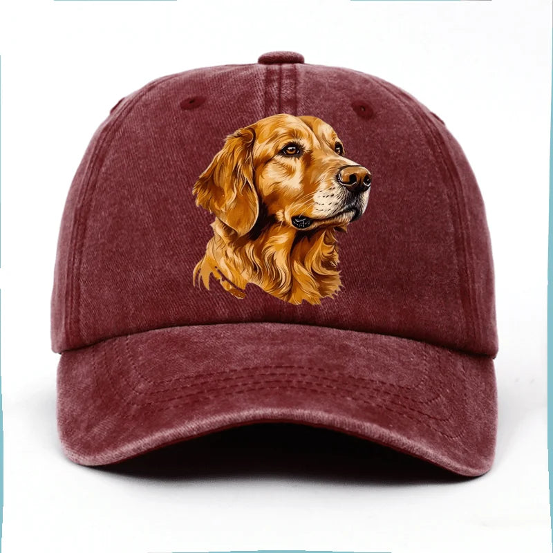Golden Retriever Printed Baseball Cap, Lightweight Suitable for Both Men and Women