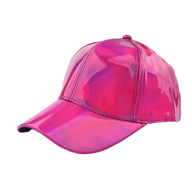 Unisex PU Rainbow Color Changing Baseball Hat