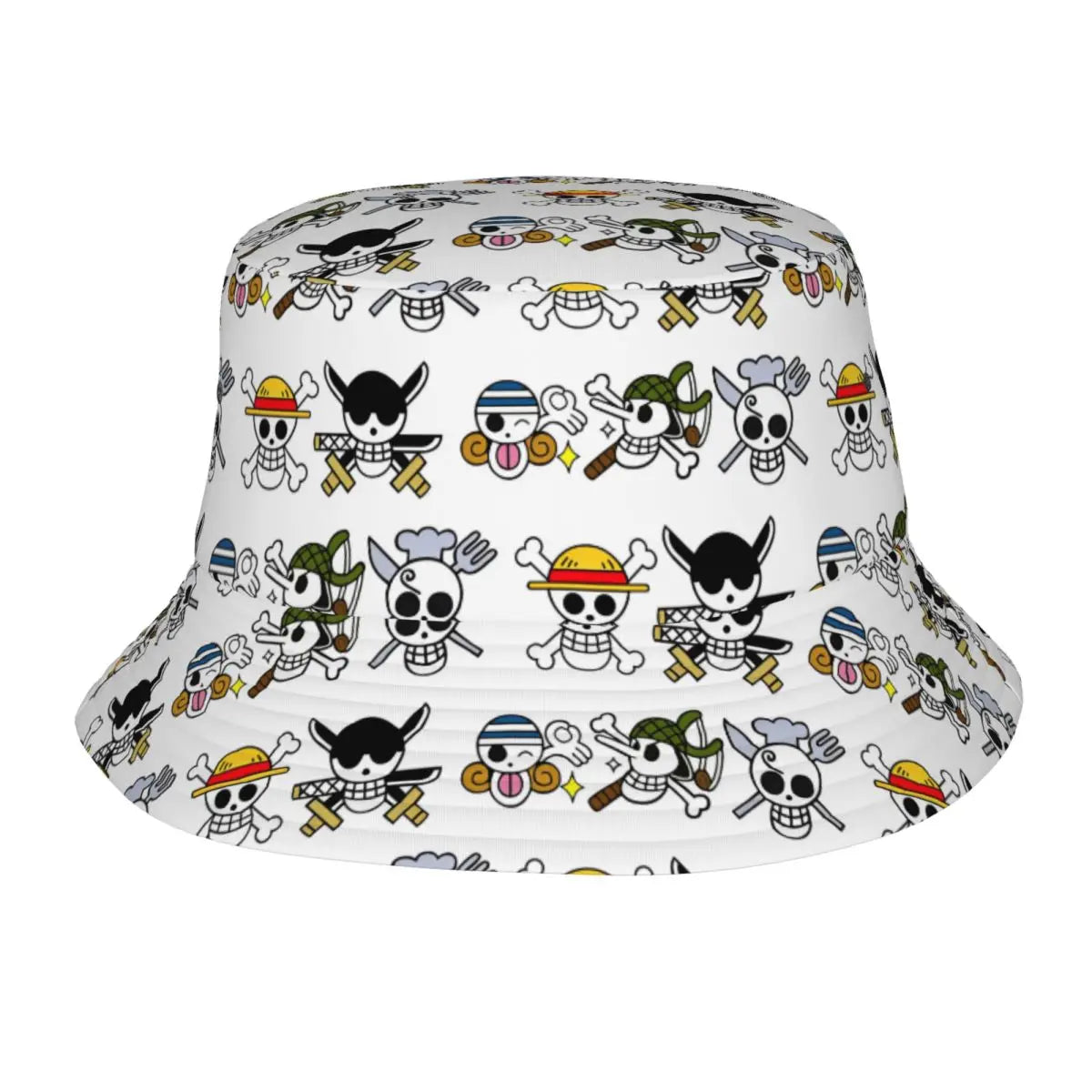 Japan Anime Zoro Luffy Skull Bucket Hats for Women Men Summer