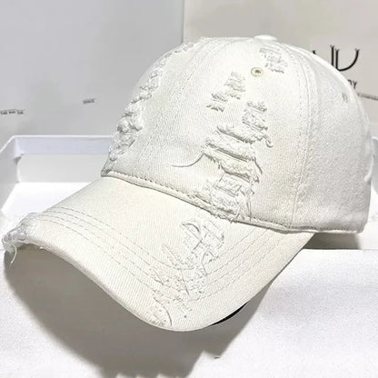 New Ripped Rimmed Baseball Hats For Men And Women