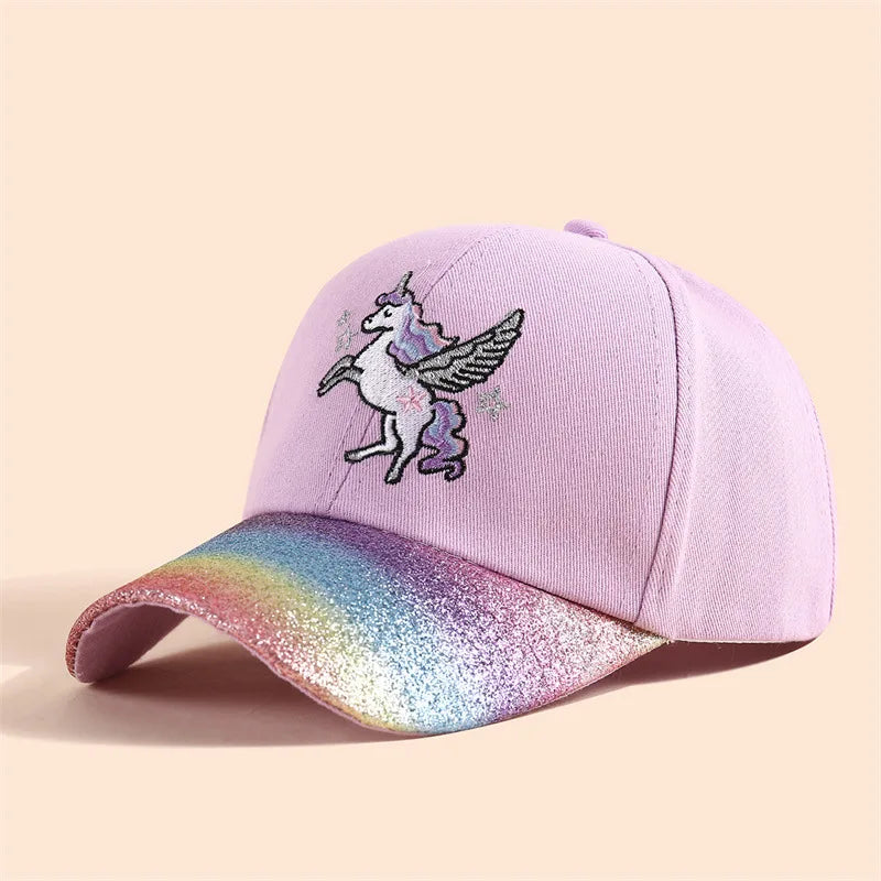New Cartoon Children Baseball Cap Kids Girls Sun Hat Adjustable