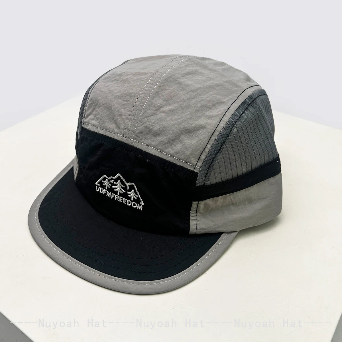 Color Block Embroidered Letters Trees Solid Baseball Hats