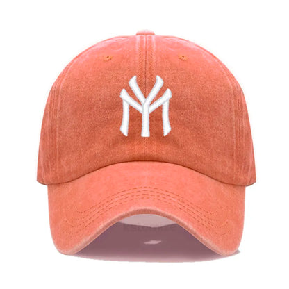 Letter MY Embroidery Baseball Cap Women Men Adjustable