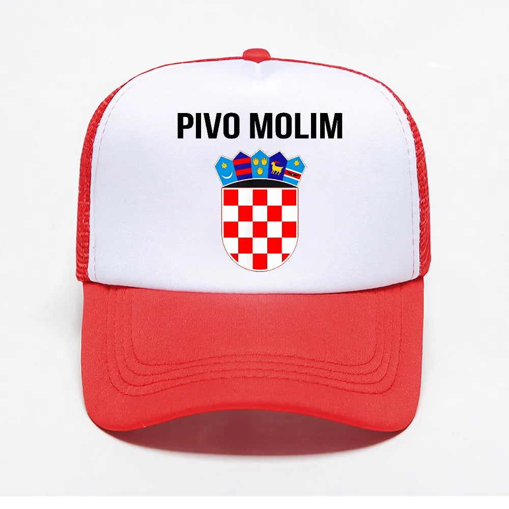 Funny Gift Beer Please In Croatian hat Hrvatska Croatia Souvenir Gift Baseball Cap Men
