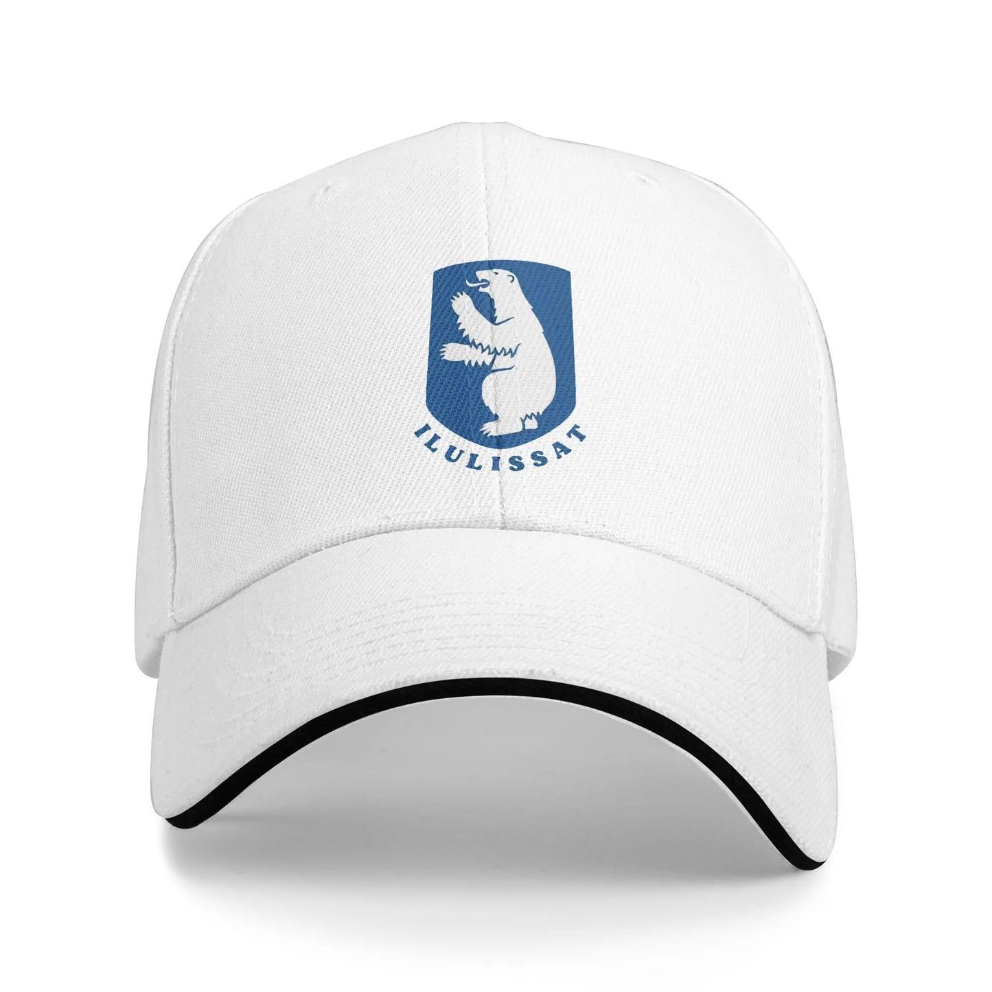 Greenland Coat Of Arms Kalaallit Nunaat Polar Bear Blue Sandwich Hats Baseball Caps