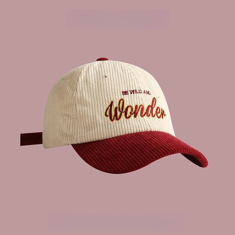Embroidery Color Block Baseball Cap Inspirational Quote Dad Hat
