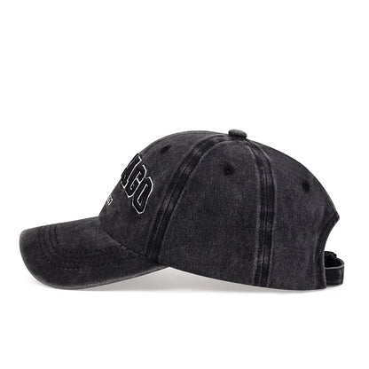 Letter Chicago Baseball Cap Men Women Spring Summer Cotton Unisex Baseball Cap