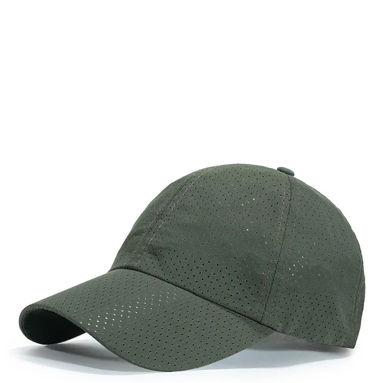 Men's Hat Perforated Mesh Baseball Cap for Women Cycling Sports