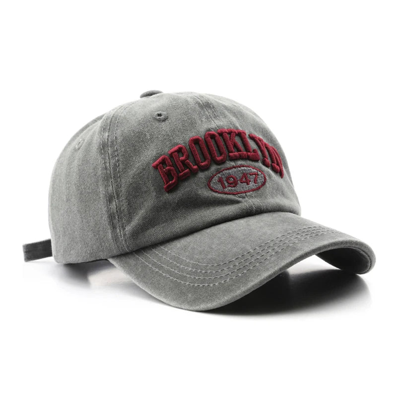 Retro Letter Baseball Cap For Women