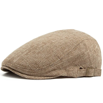 Spring And Summer Cotton Solid Newsboy Caps