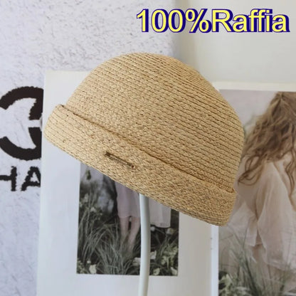 100% Handmade Raffia Grass Fascinator Sun Hats Women