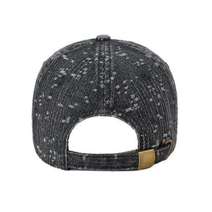 Baseball Cap Denim Jeans Women Men Curve Bill Fitted Hat