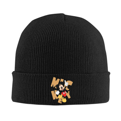 Minnie Mouse Mickey Knitted Caps For Women Men Beanie Winter Hats