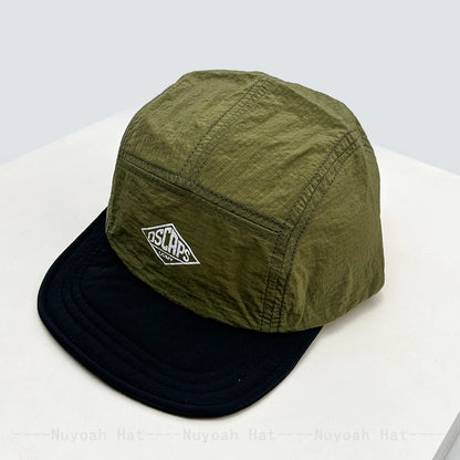 Versatile Quick-Dry Plaid Solid Color Block Baseball Hats