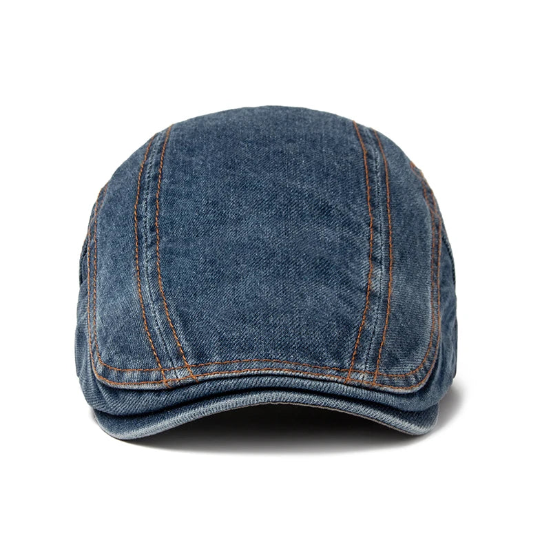 Men's Jean Berets Summer Newsboy Hats For Women Casual Solid Color Retro