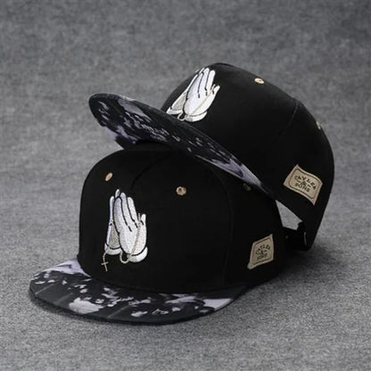 Men's Letter Embroidery Tide All-Match Flat Brim Baseball Cap Ladies Summer