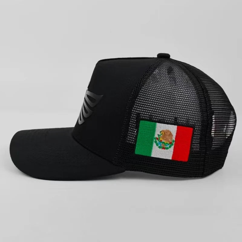 Unisex Mexican Eagle Label Baseball Net Caps Outdoor Adjustable Spring and Summer Casual Sunscreen Hat