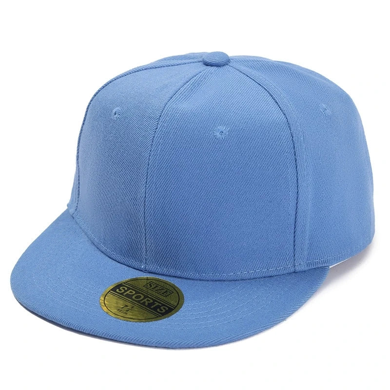 Color-Blocked Flat-Brim Baseball Cap Versatile Sunshade And Sun Protection Hat