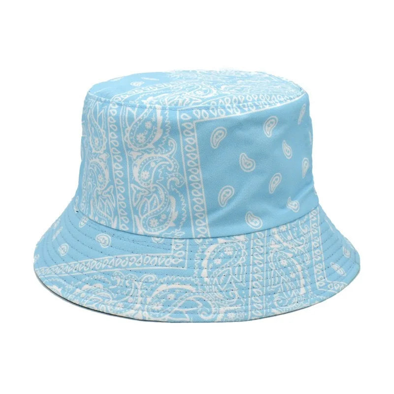 Street Graffiti Men's Bucket Hat Double-Sided Hip Hop Outdoor