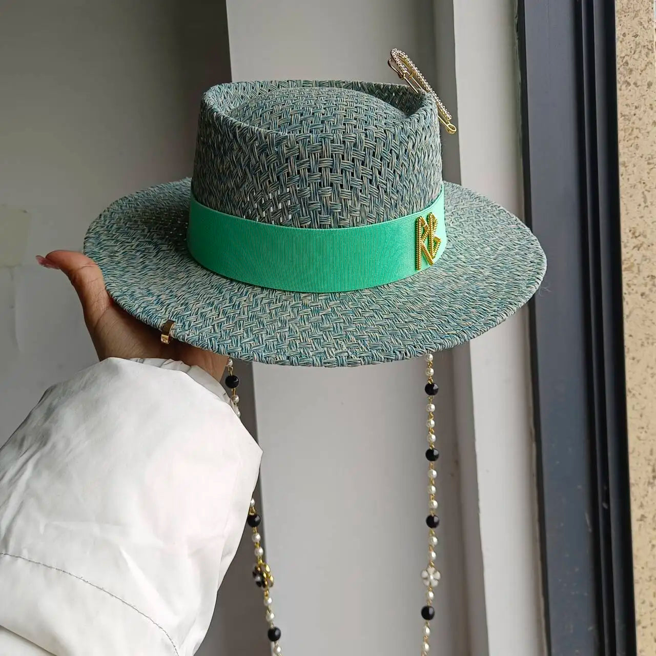 Flat Top Sun Hat 2026 Delicate Weaving Straw Hat Summer Straw Hat