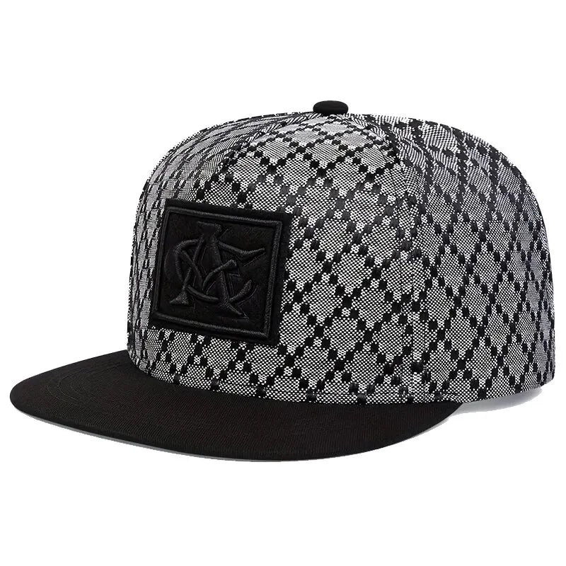 Unisex CA Letter Embroidery Hip Hop Hats Spring and Autumn Outdoor Adjustable Casual Sunscreen Hat