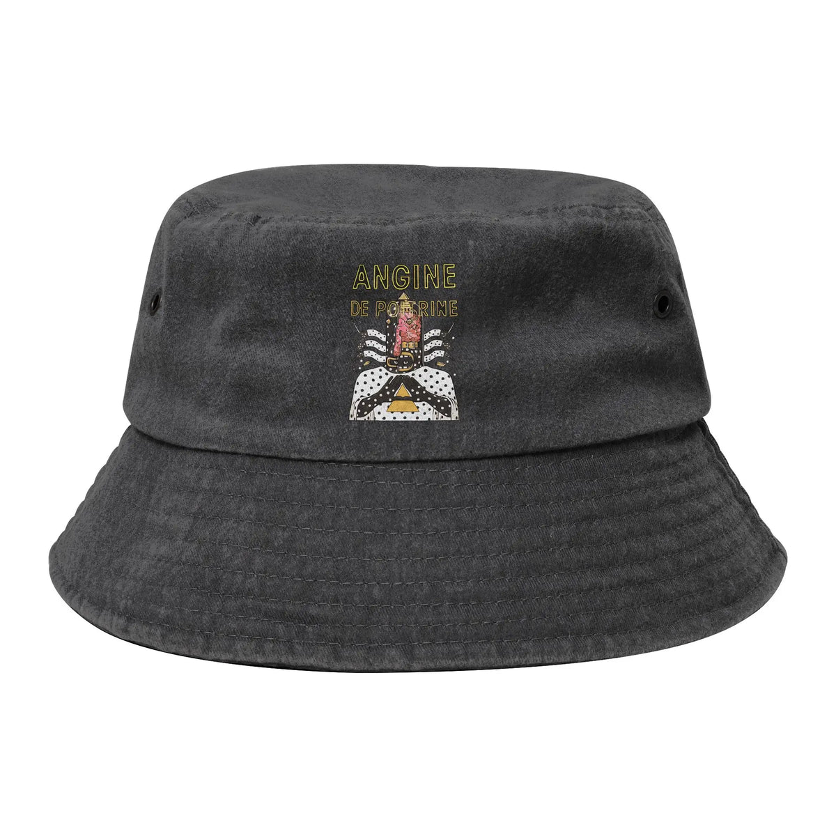 Men Women Distressed Denim Sun Hat  Bob Hat Fishing Cap Hiking