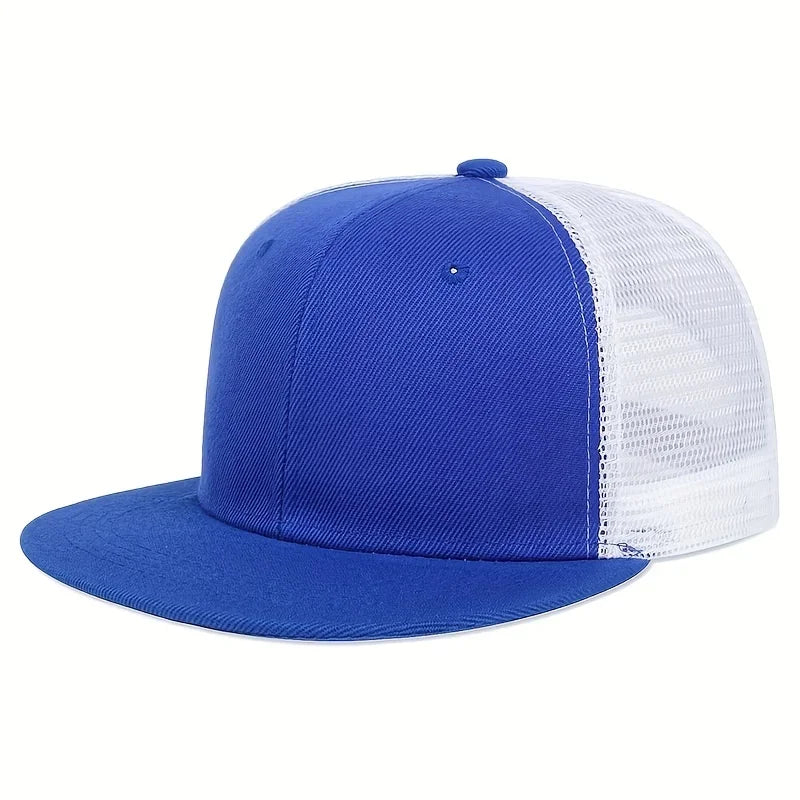 Unisex Solid Color Splicing Snapback Hats Spring Autumn