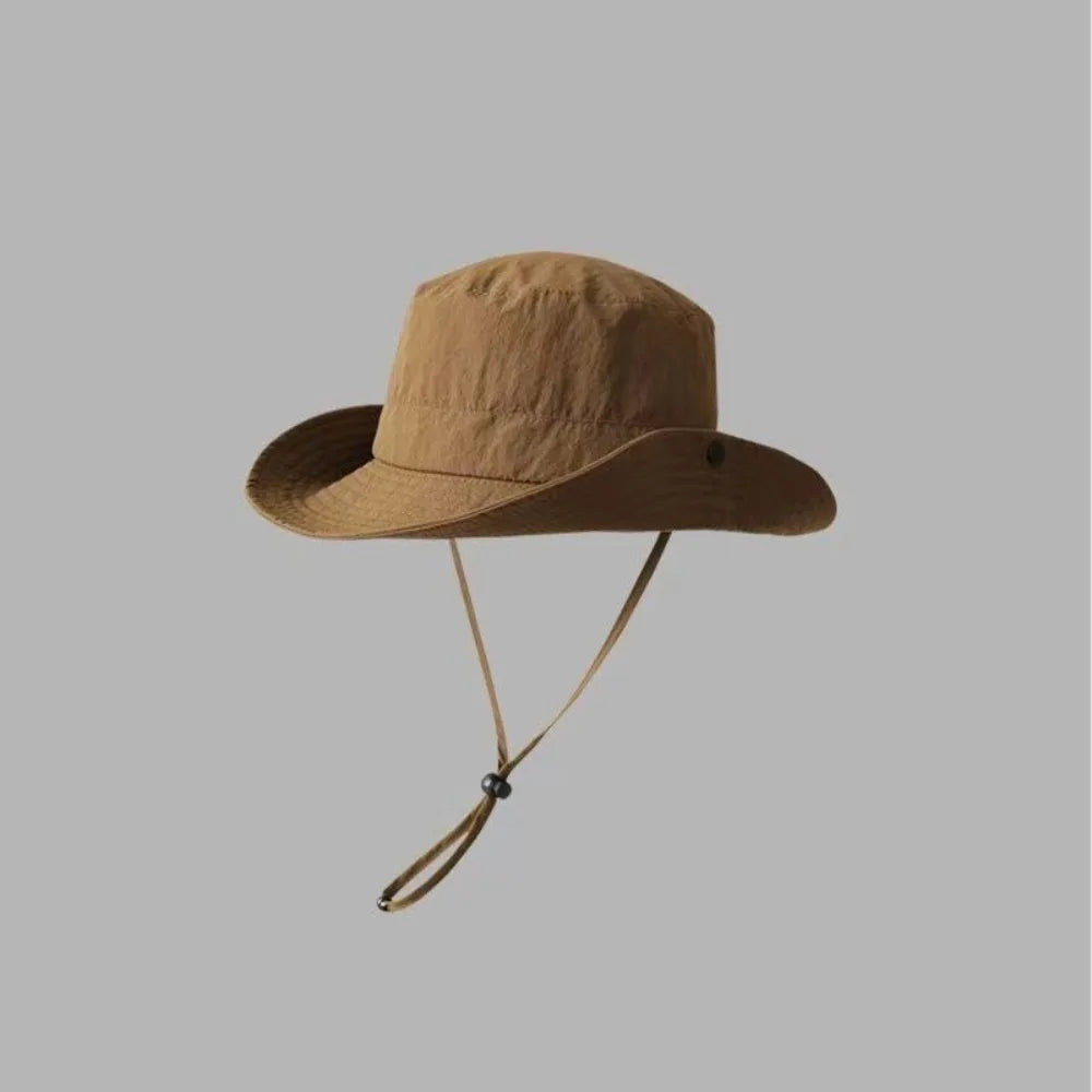 New Anti-Sun Bucket Hat Adjustable Mesh Sunscreen Hat