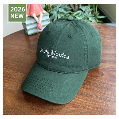 INS Style Letter Embroidered Baseball Caps For Women Face Smaller Sun Protection Korean Version Hat Sun Hat