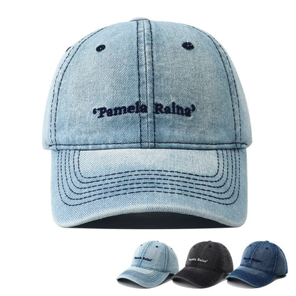 Unisex Washed Denim Baseball Cap