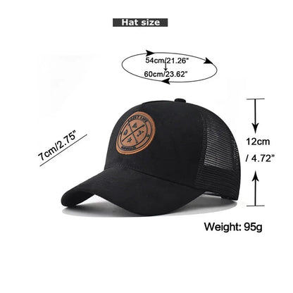 Summer Mesh Baseball Cap Women Men Enjoy Life Letter Patch Snapback Hat