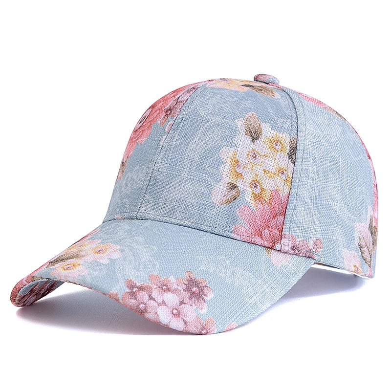Style Women's Flower Pattern Baseball Cap