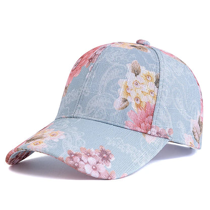 Style Women's Flower Pattern Baseball Cap