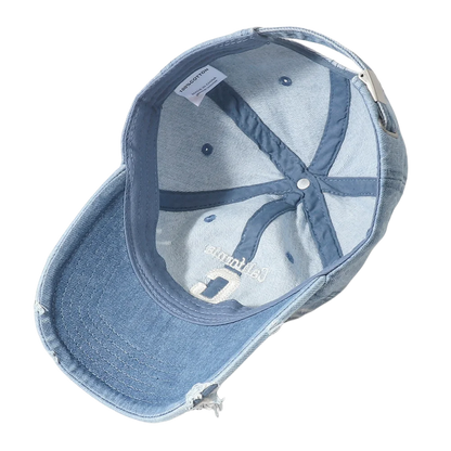 New Letter C Embroidered Washed Denim Baseball Cap