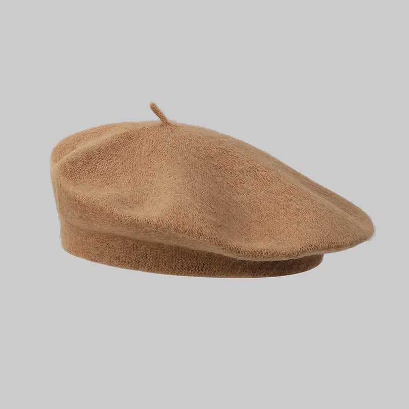 Korean Women Beret Hat Autumn Winter Fashion Casual Warm