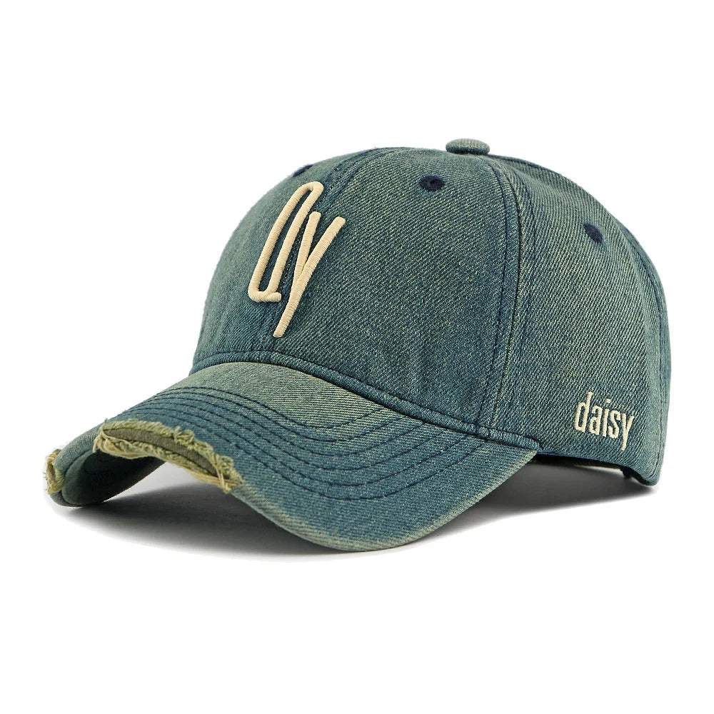 Korean Fashion Washed Denim Baseball Cap Soft Top
