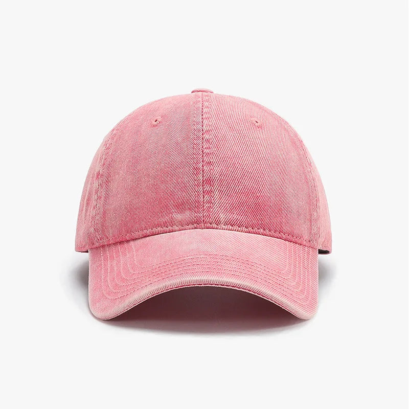 Washed Baseball Cap, Dad Cap, Unisex Outdoor Cap