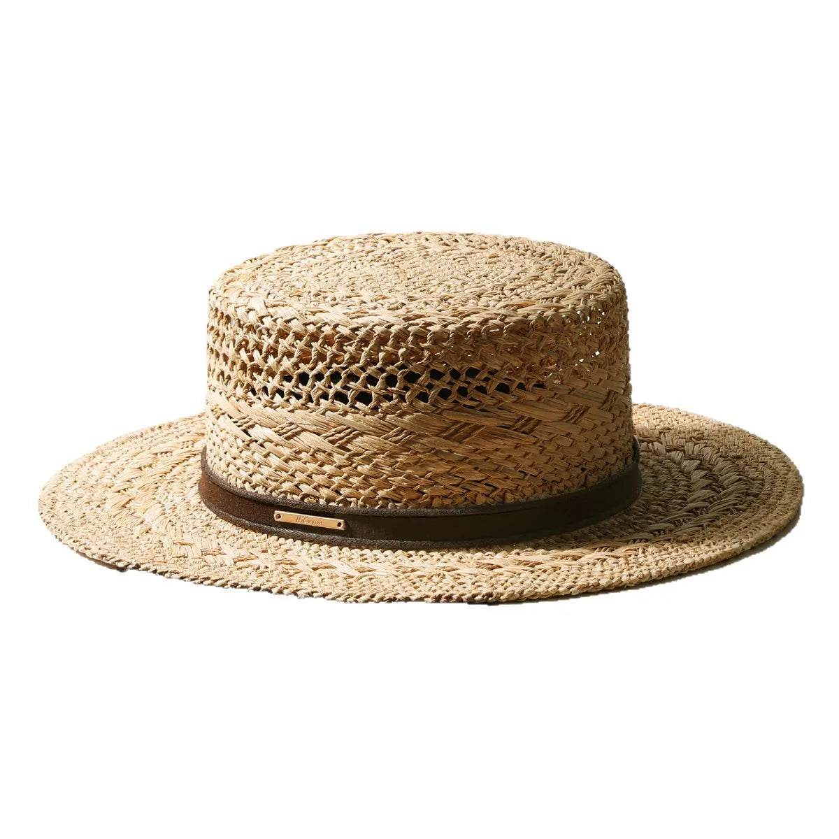 New Summer French Raffia Straw Hat - Hand Woven Hollow Flat
