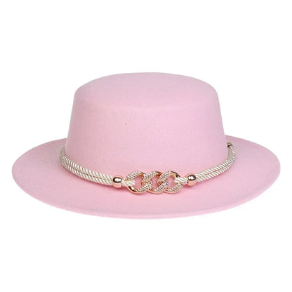 Unisex British Style Lightweight Felt Fedora Jazz Trilby Hat