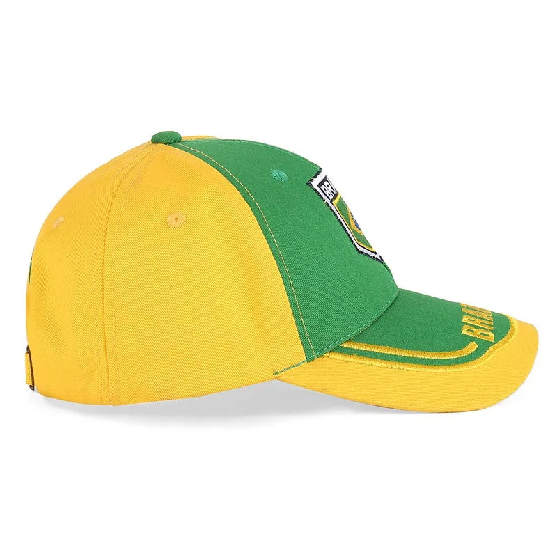 New Summer Unisex 3D Brazil Flag Brazilian Champions Adult Baseball Cap