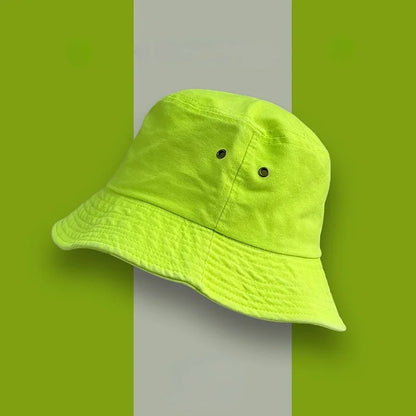Fluorescent Bucket Hat Women All-Match Men's Caps Panama