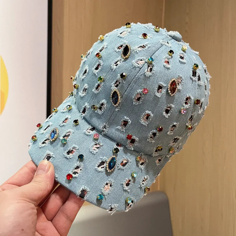 New Spring/Summer Washed Denim Baseball Cap