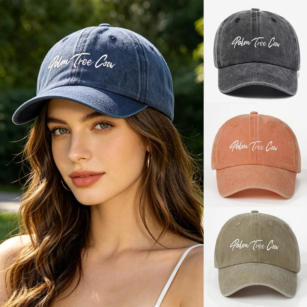 Retro Letter Embroidered Baseball Cap