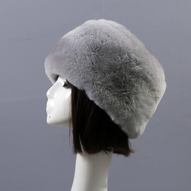 Faux Fur Hats For Women Winter Autumn Fluffy Russian Hat