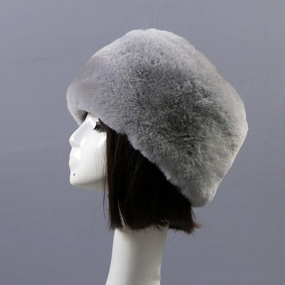 Faux Fur Hats For Women Winter Autumn Fluffy Russian Hat