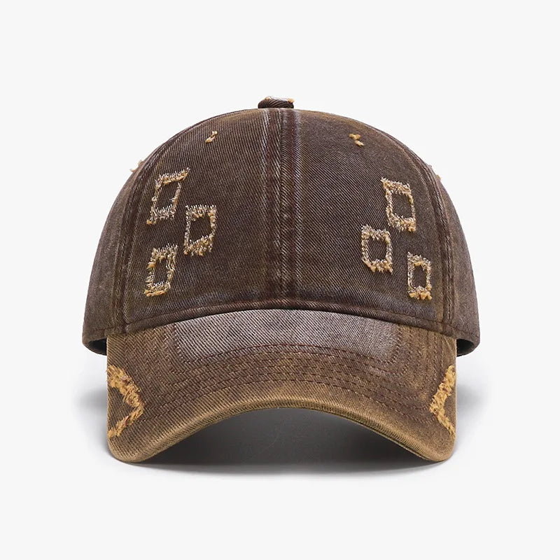 New Arrival Washed Ripped Solid Baseball Cap