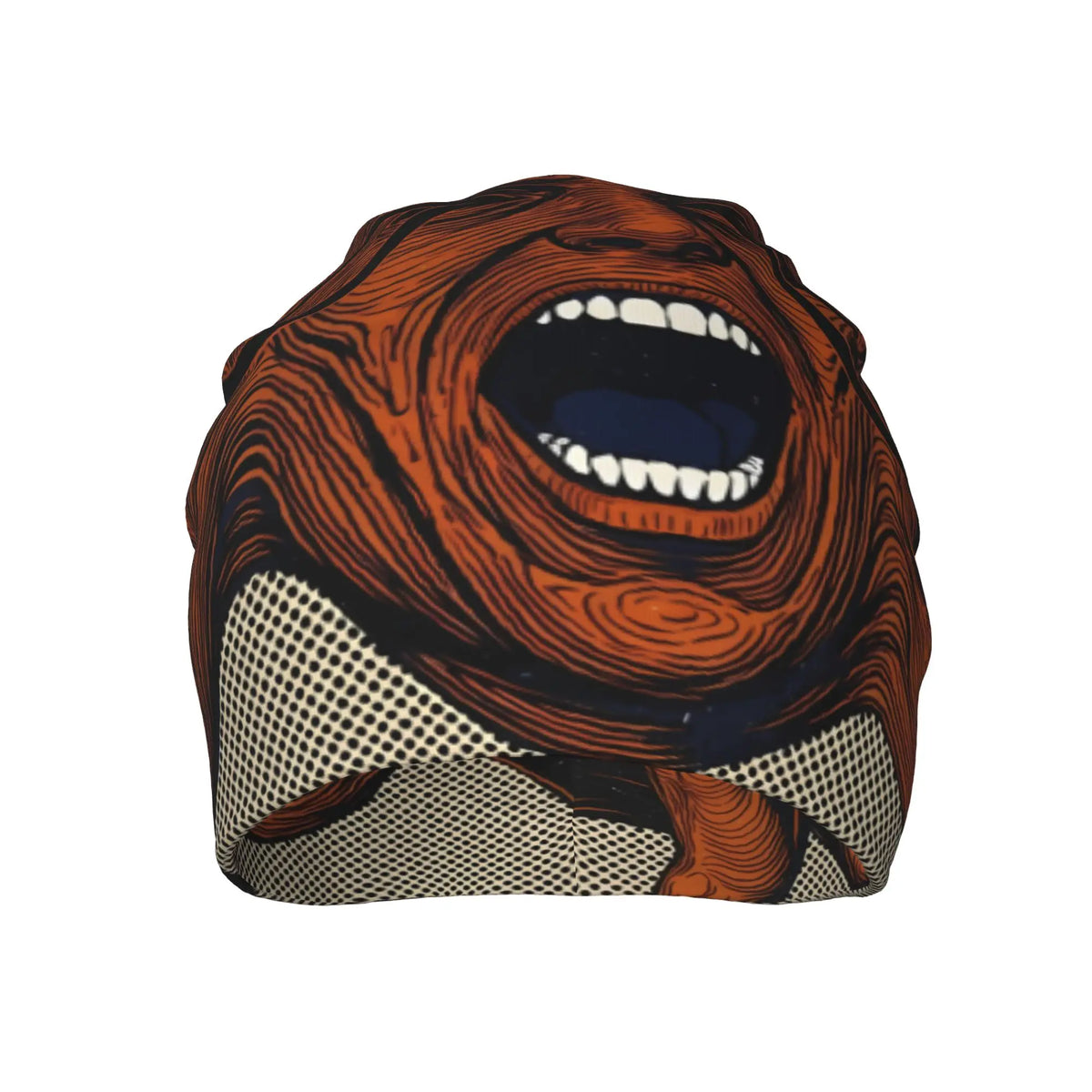 Brown Eye Repeat Pattern Bonnet Hats