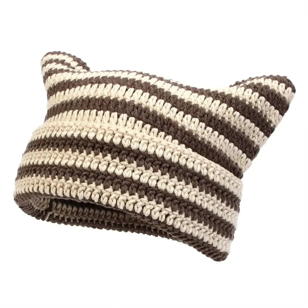 Casual Cute Cat Ears Japanese Beanie Hat