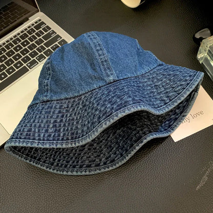 Retro Harajuku Style Denim Bucket Hats