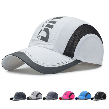 Summer Outdoor Sports Quick Drying Hat Thin Breathable Mesh Anti-UV